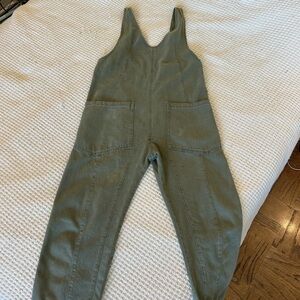 We The Free Green Utility Jumpsuit with Durable Fabric